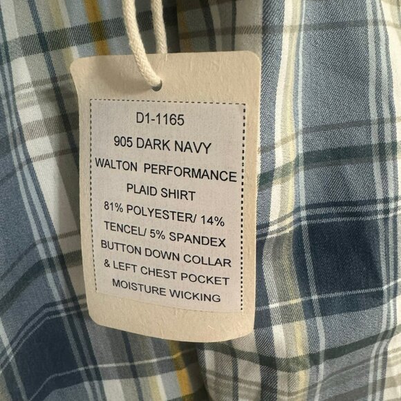 Duck Head Walton Performance Poplin Sport Long-Sleeve Shirt Size: Medium NWT - Picture 6 of 11